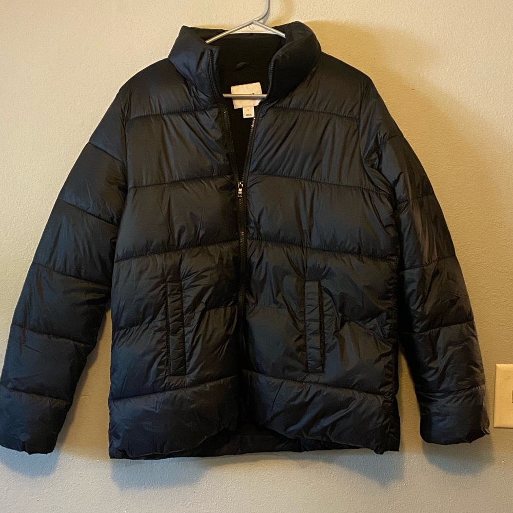 Black Old Navy Puffer Coat